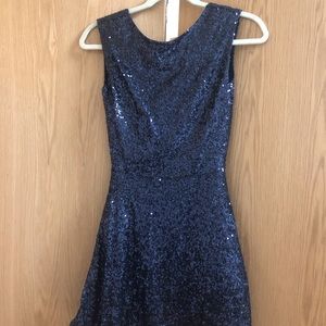Sequin low back dress